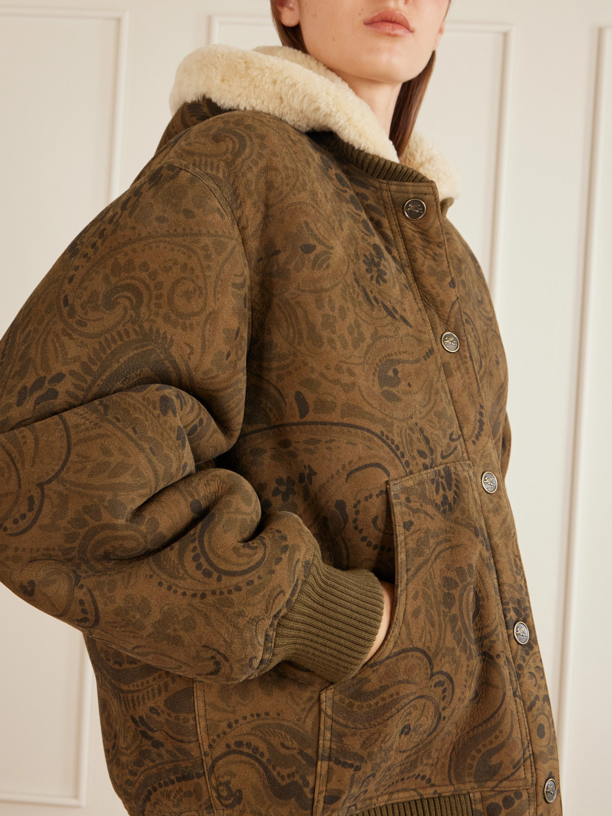 Suede Shearling Jacket