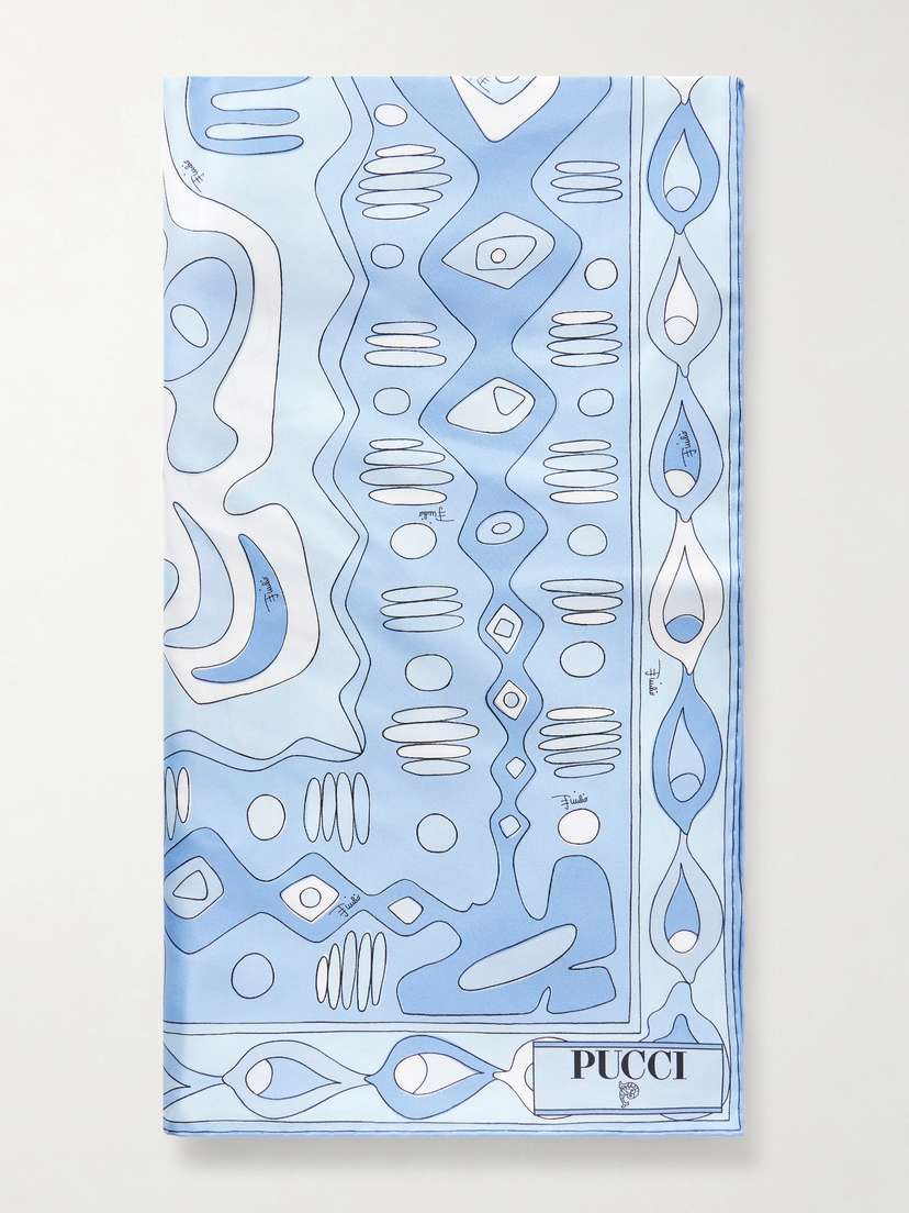 PUCCI Printed Silk-twill Scarf