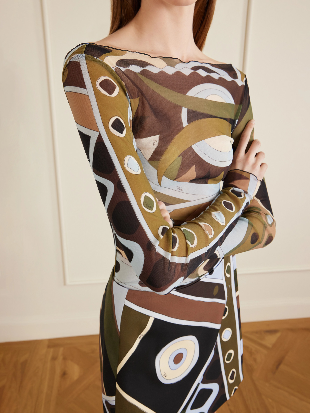 Pucci - Printed Tulle Top