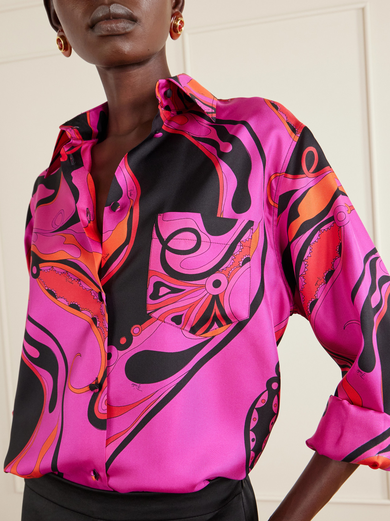 Pucci - Printed Silk Twill Shirt