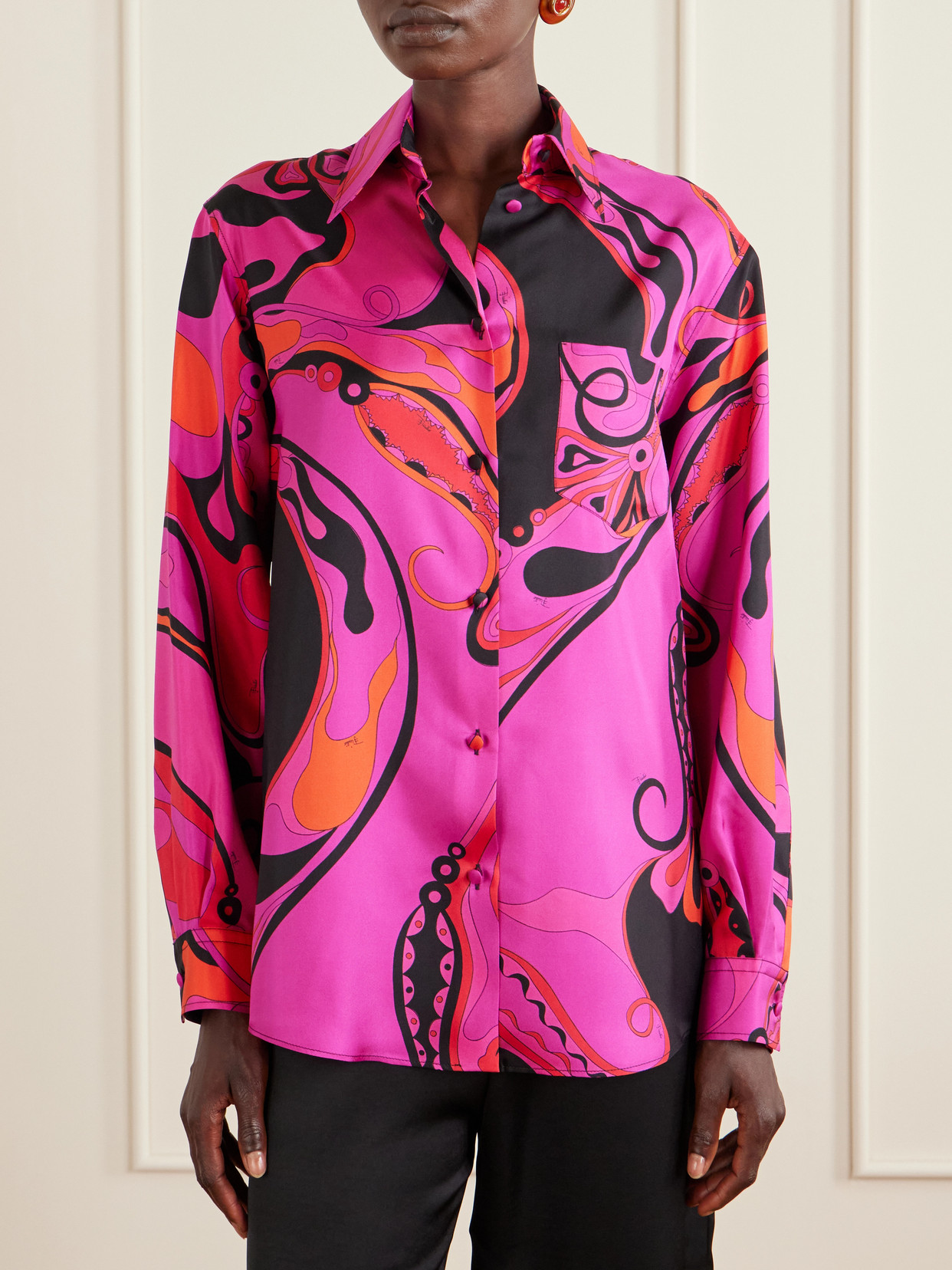Pucci - Printed Silk Twill Shirt
