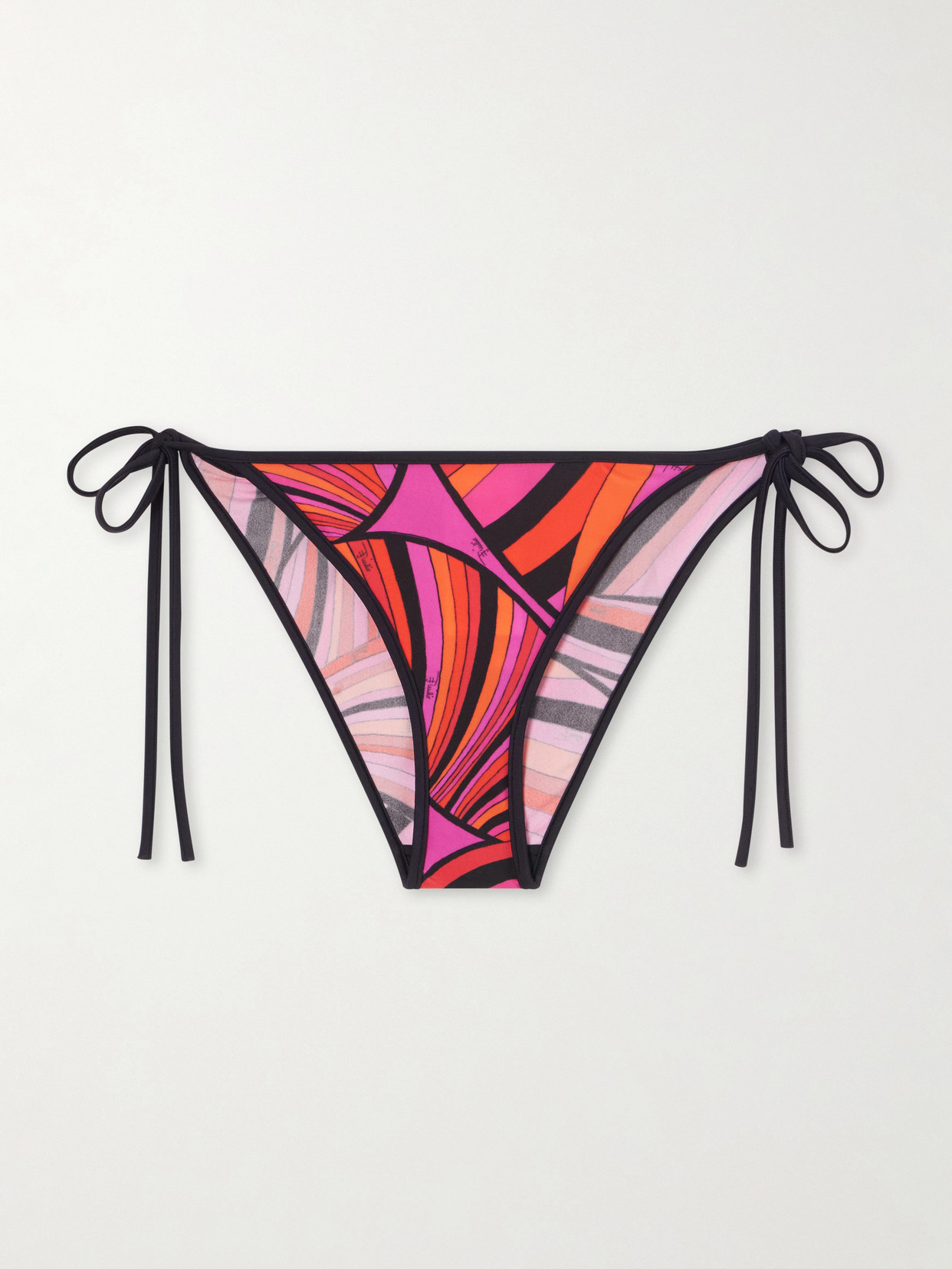 Pucci Striped Bikini Briefs In Pink
