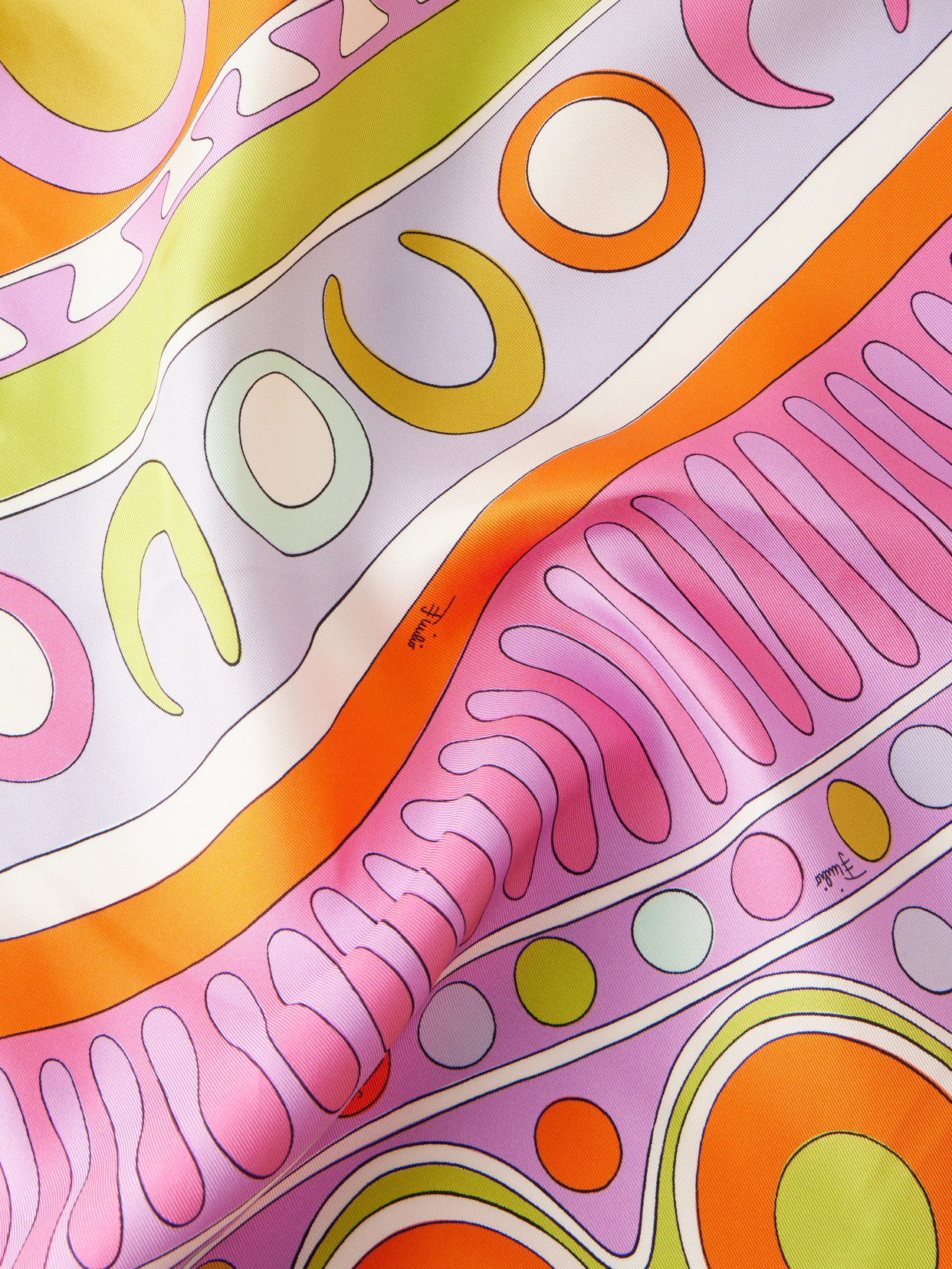 Pucci Printed Silk-twill Scarf In Multi