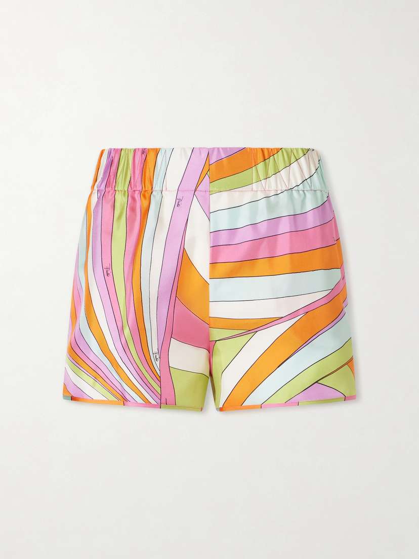 PUCCI Printed Silk-twill Shorts | Thumbnail 6 PUCCI Printed Silk-twill Shorts | Thumbnail 6