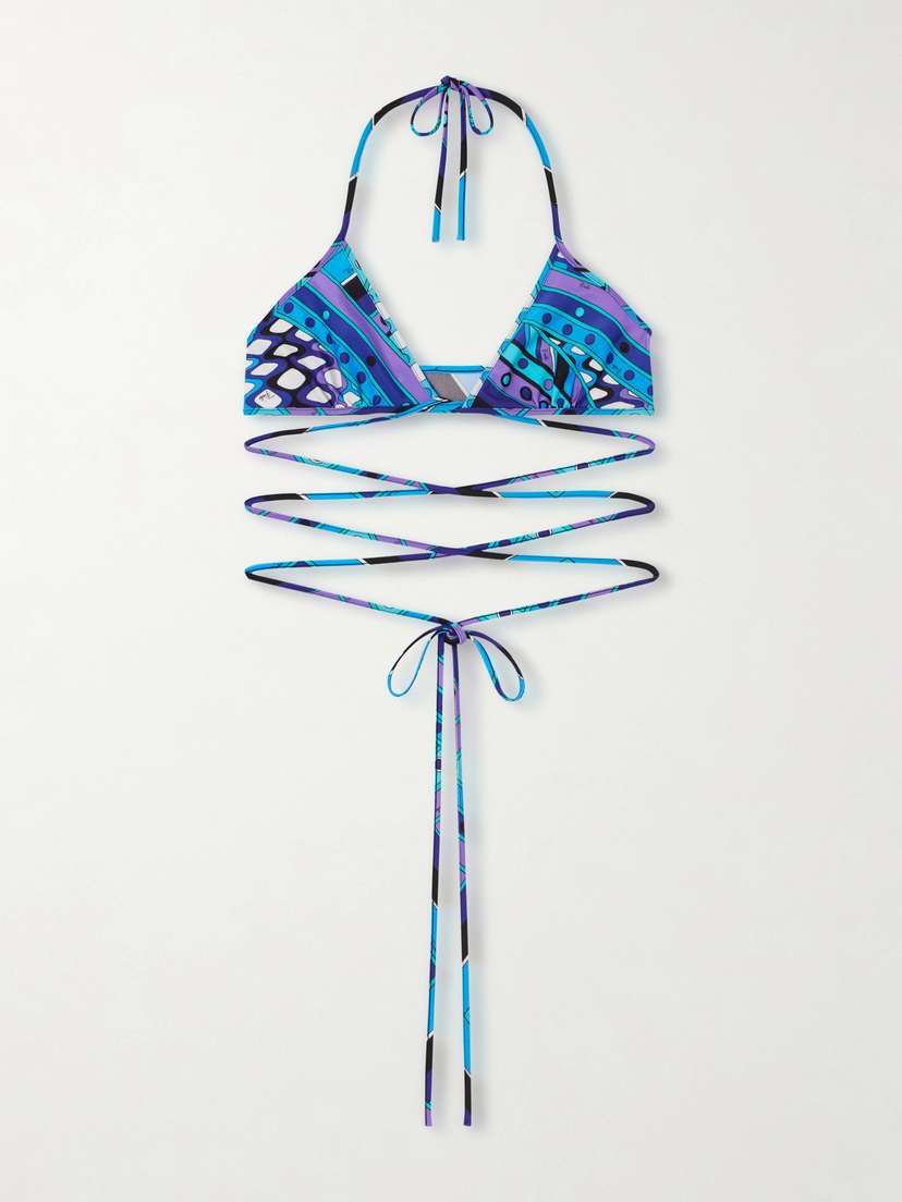 PUCCI Printed Triangle Bikini Top | Thumbnail 4