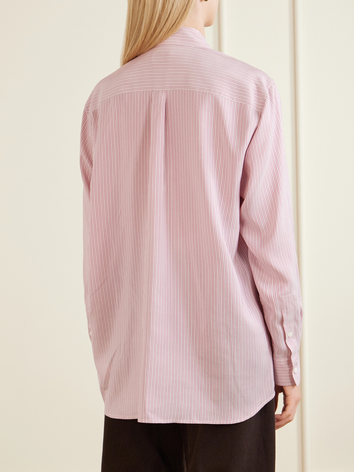 Logo-Embroidered Striped Shirt