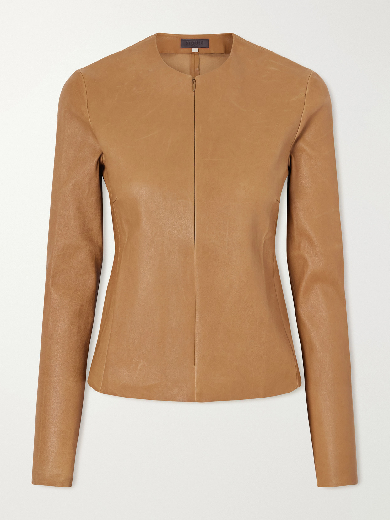 STOULS - Imany Leather Top - Brown