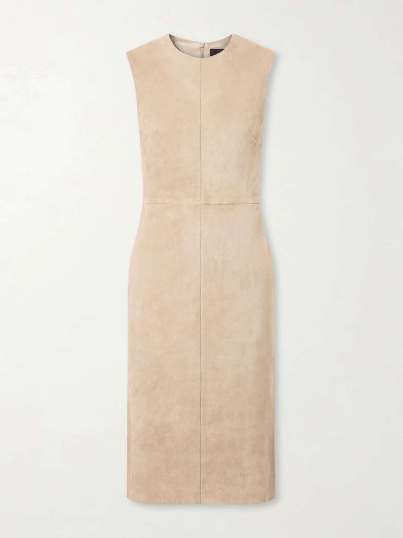 STOULS Eva Paneled Suede Midi Dress | Thumbnail 5 STOULS Eva Paneled Suede Midi Dress | Thumbnail 5