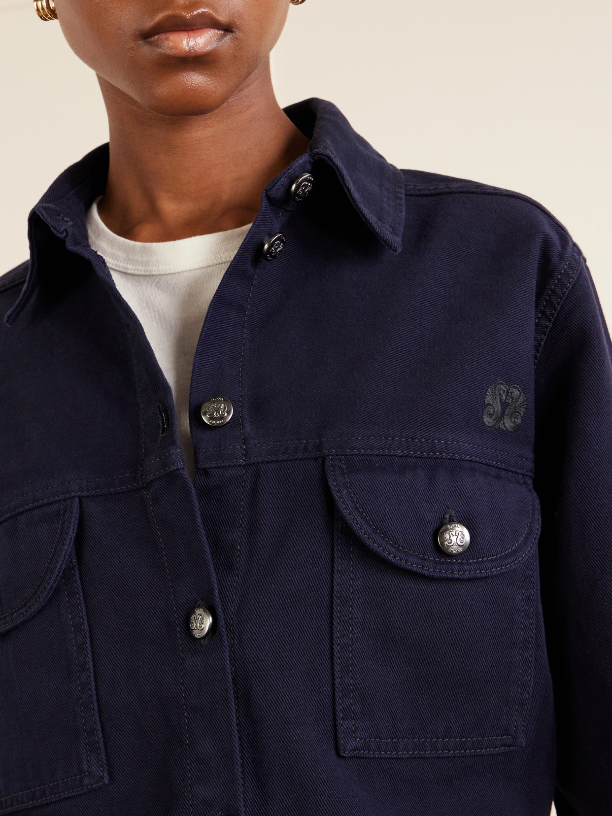 Blazé Milano - Berber Embroidered Denim Shirt