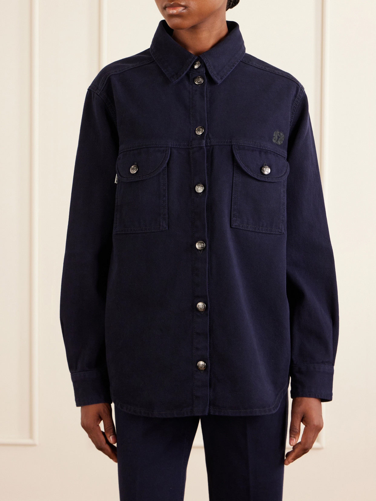 Blazé Milano - Berber Embroidered Denim Shirt