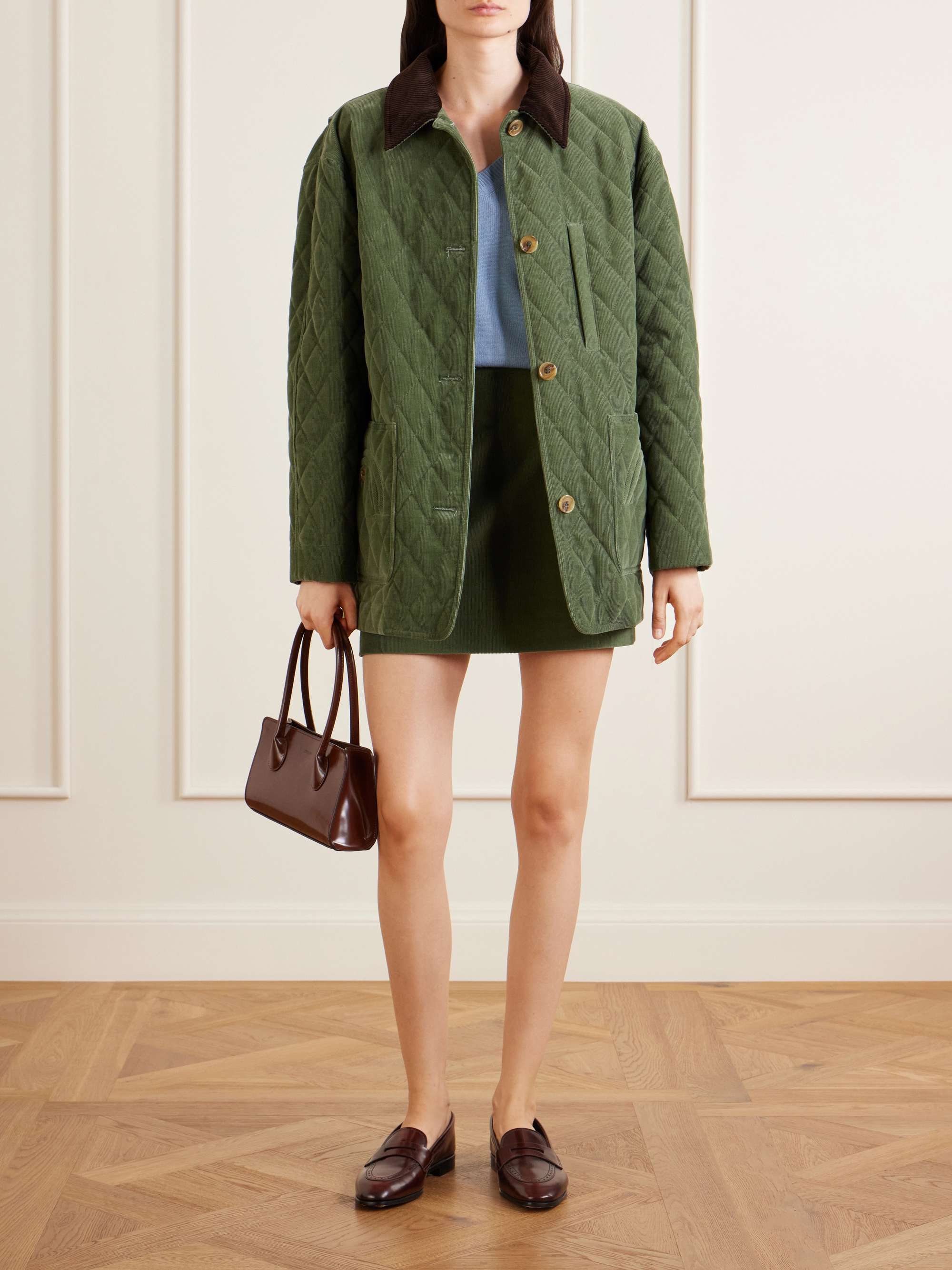 BLAZÉ MILANO Clelia matellassé cotton-corduroy jacket | NET-A-PORTER