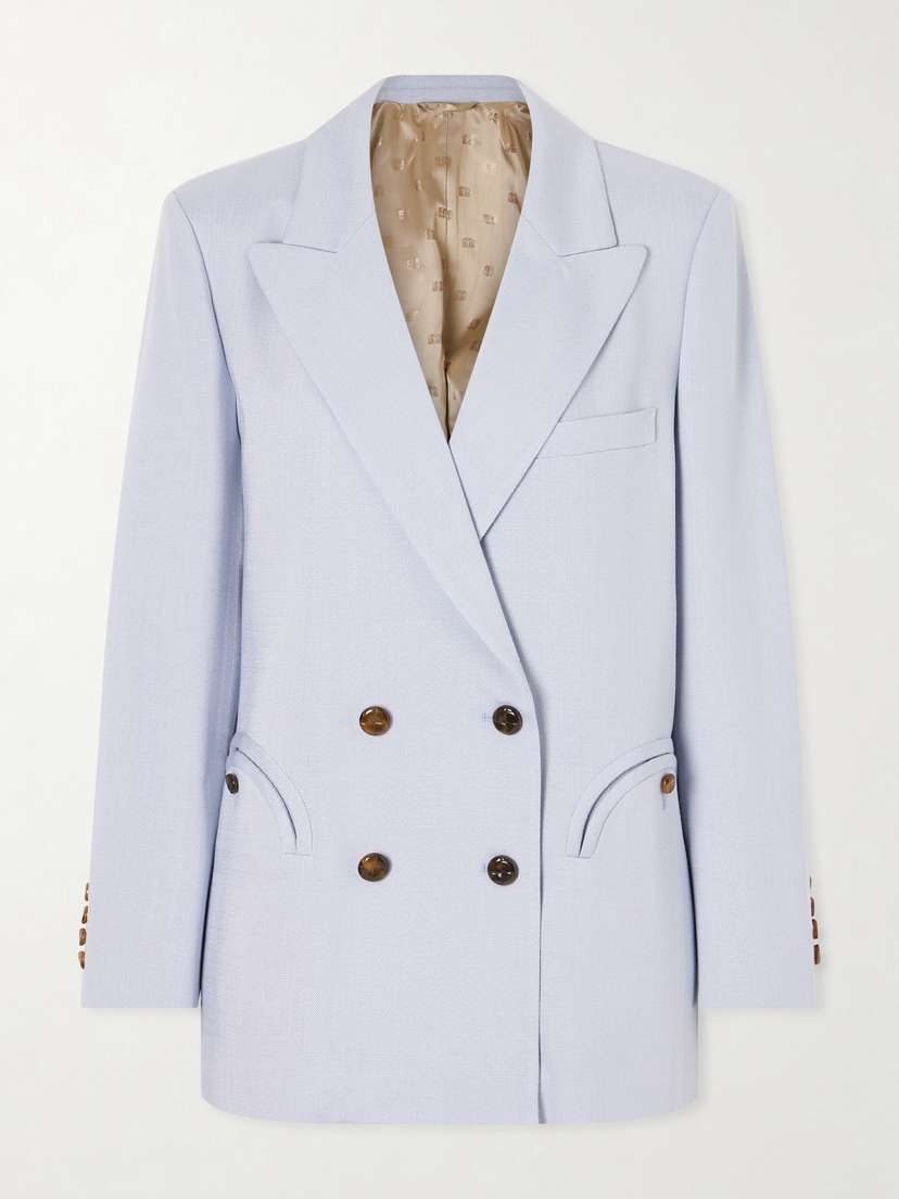 Blazé Milano Vezon Double-breasted Woven Blazer