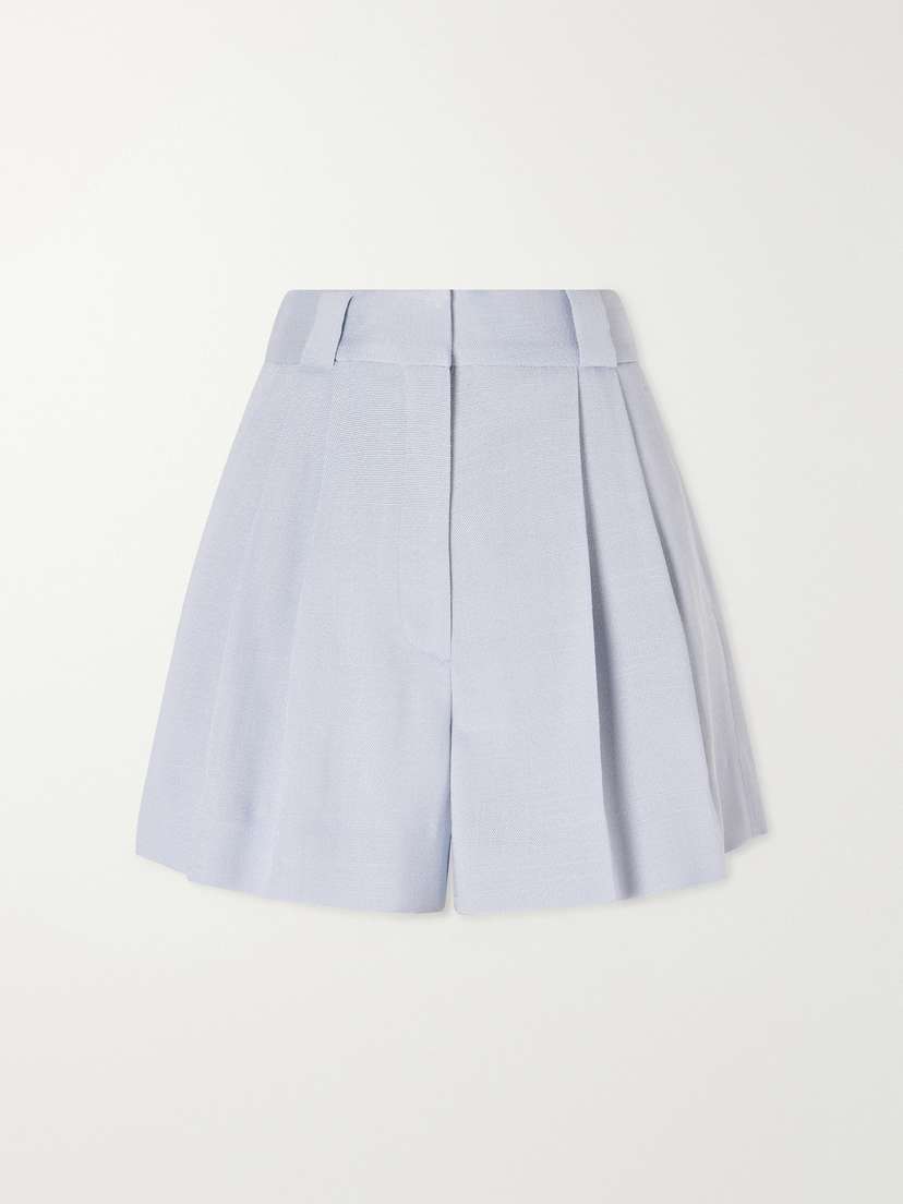 Blazé Milano Vezon Pleated Woven Shorts