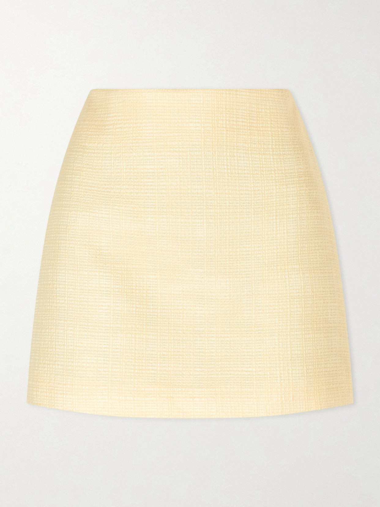 Blazé Milano Ourway Cotton‑blend Woven Mini Skirt In White