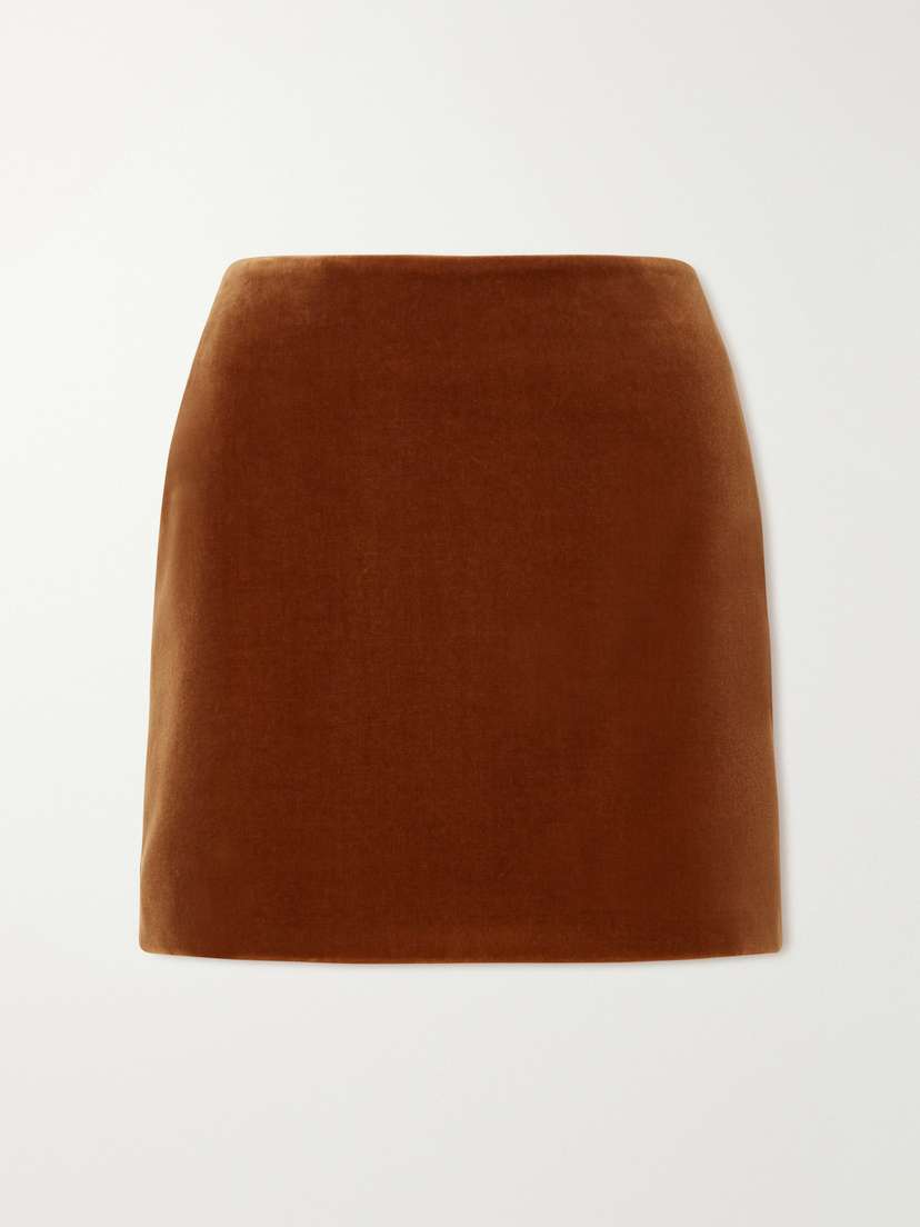 Blazé Milano Jealousy Cotton-velvet Mini Skirt | Thumbnail 6 Blazé Milano Jealousy Cotton-velvet Mini Skirt | Thumbnail 6