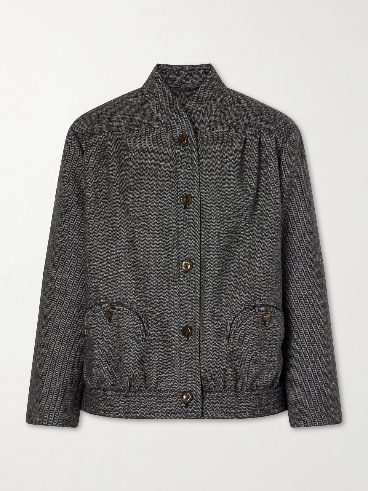 Blazé Milano Coiba Virgin Wool-blend Jacket In Gray