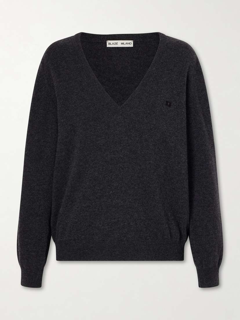 Blazé Milano Highland Embroidered Wool And Cashmere-blend Sweater | Thumbnail 6