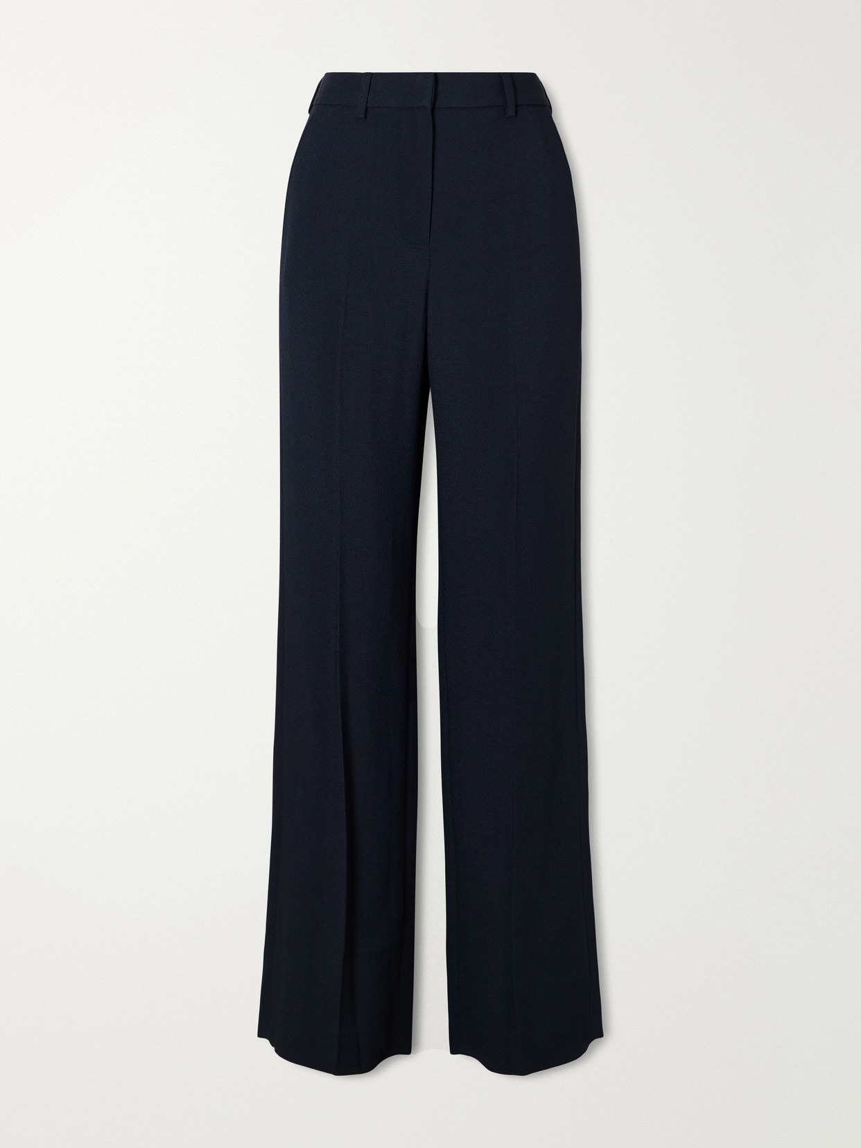 Blazé Milano Lundy Crepe Straight-leg Pants In Blue