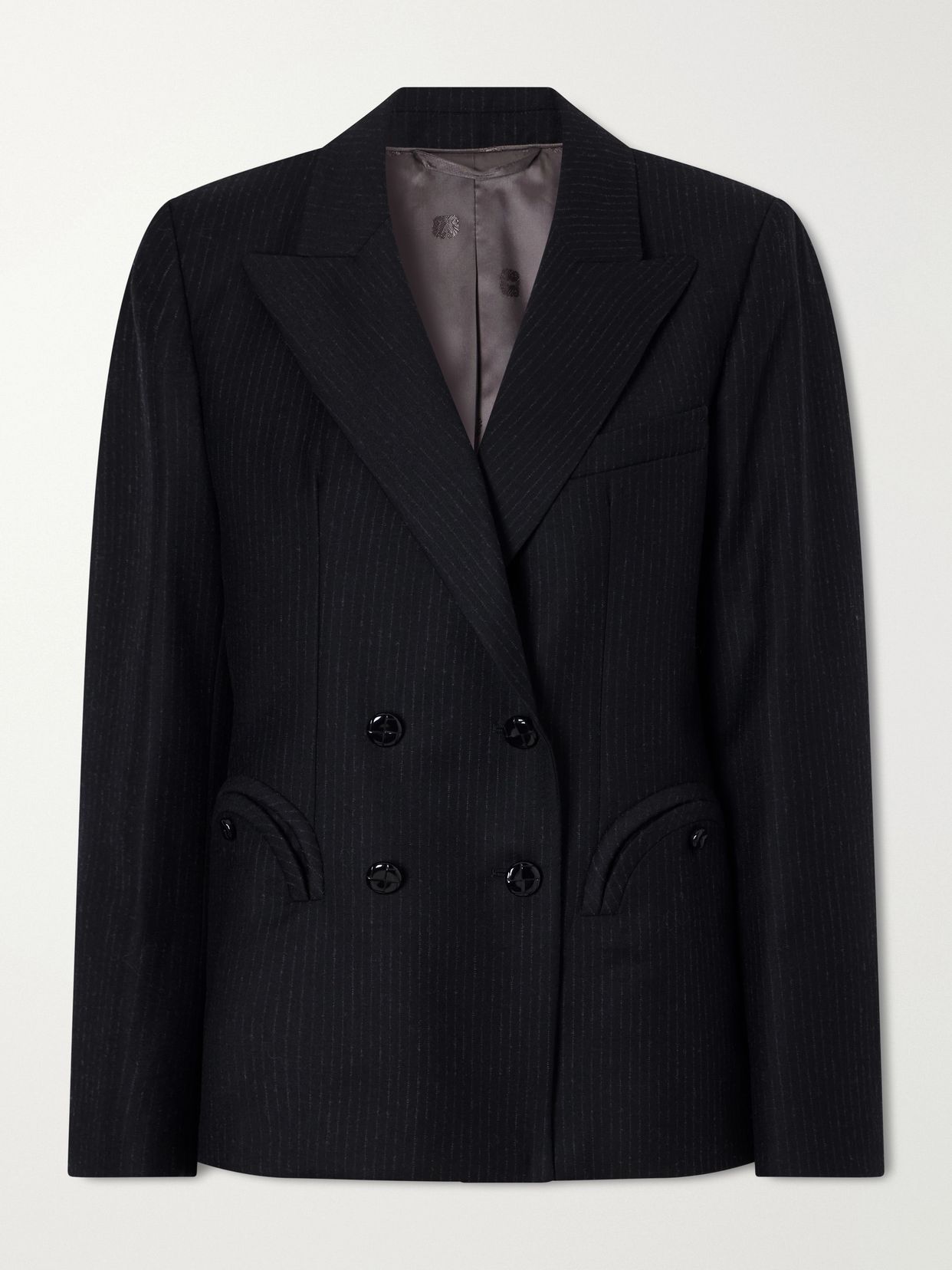Charmer pinstriped wool blazer