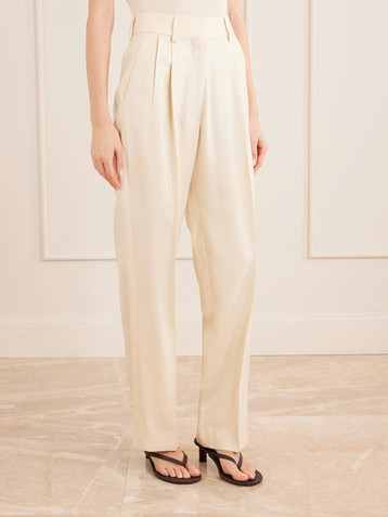 Blazé Milano Danae pleated tapered woven pants