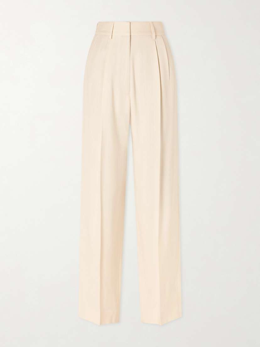 Blazé Milano Danae Pleated Tapered Woven Pants - Women's Clothing