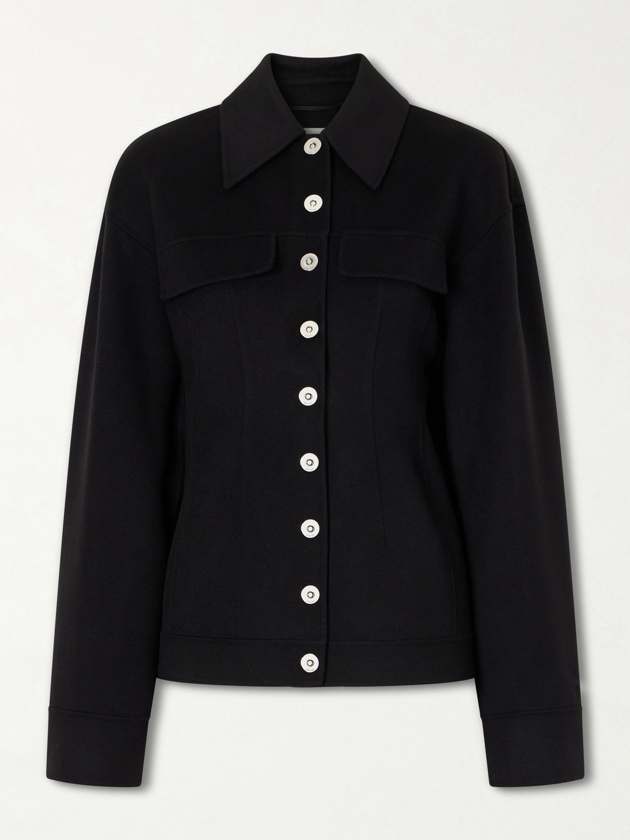 Sportmax Arena Wool Coat In Black