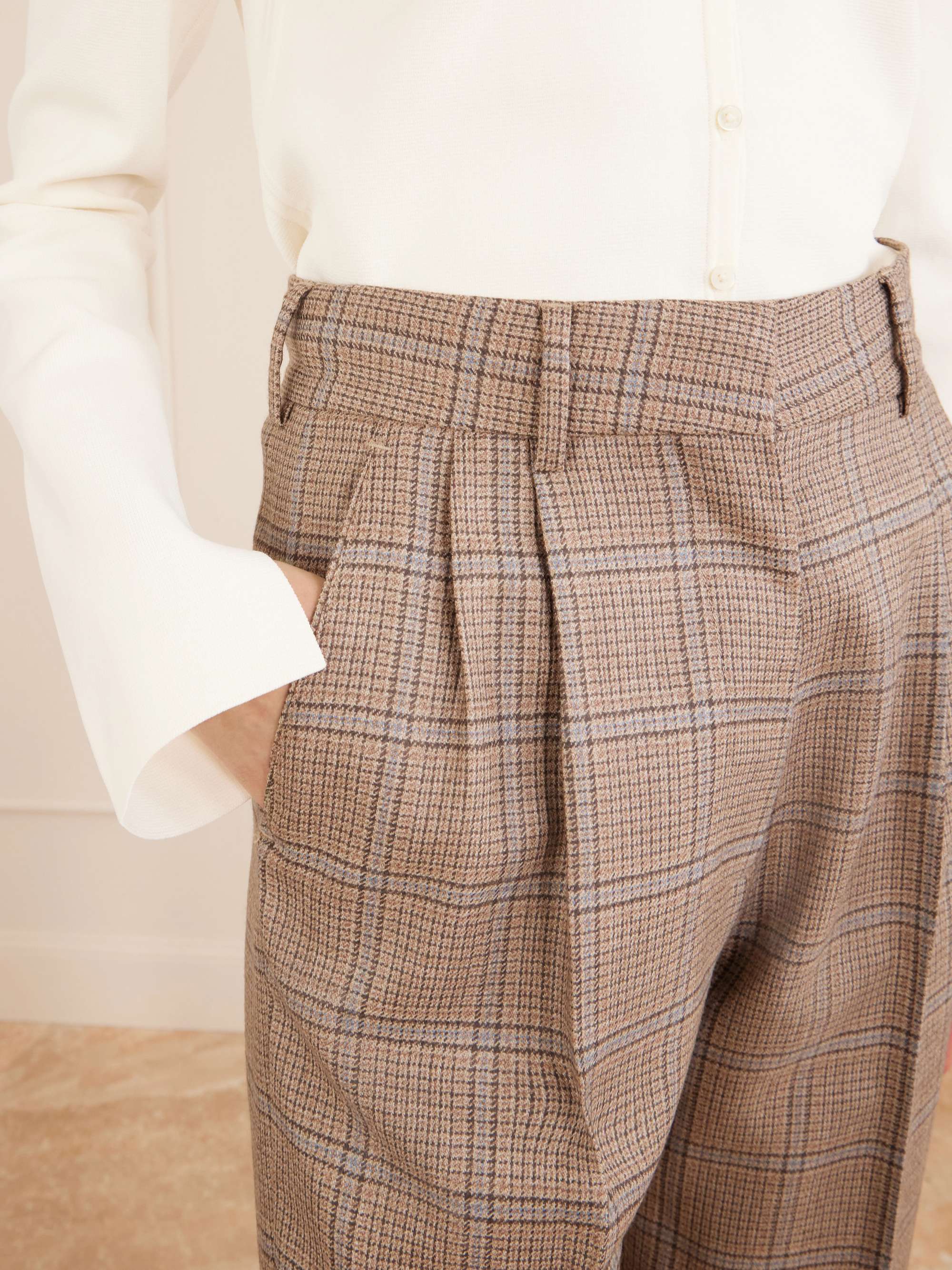 BLAZÉ MILANO Fox checked wool pants | NET-A-PORTER
