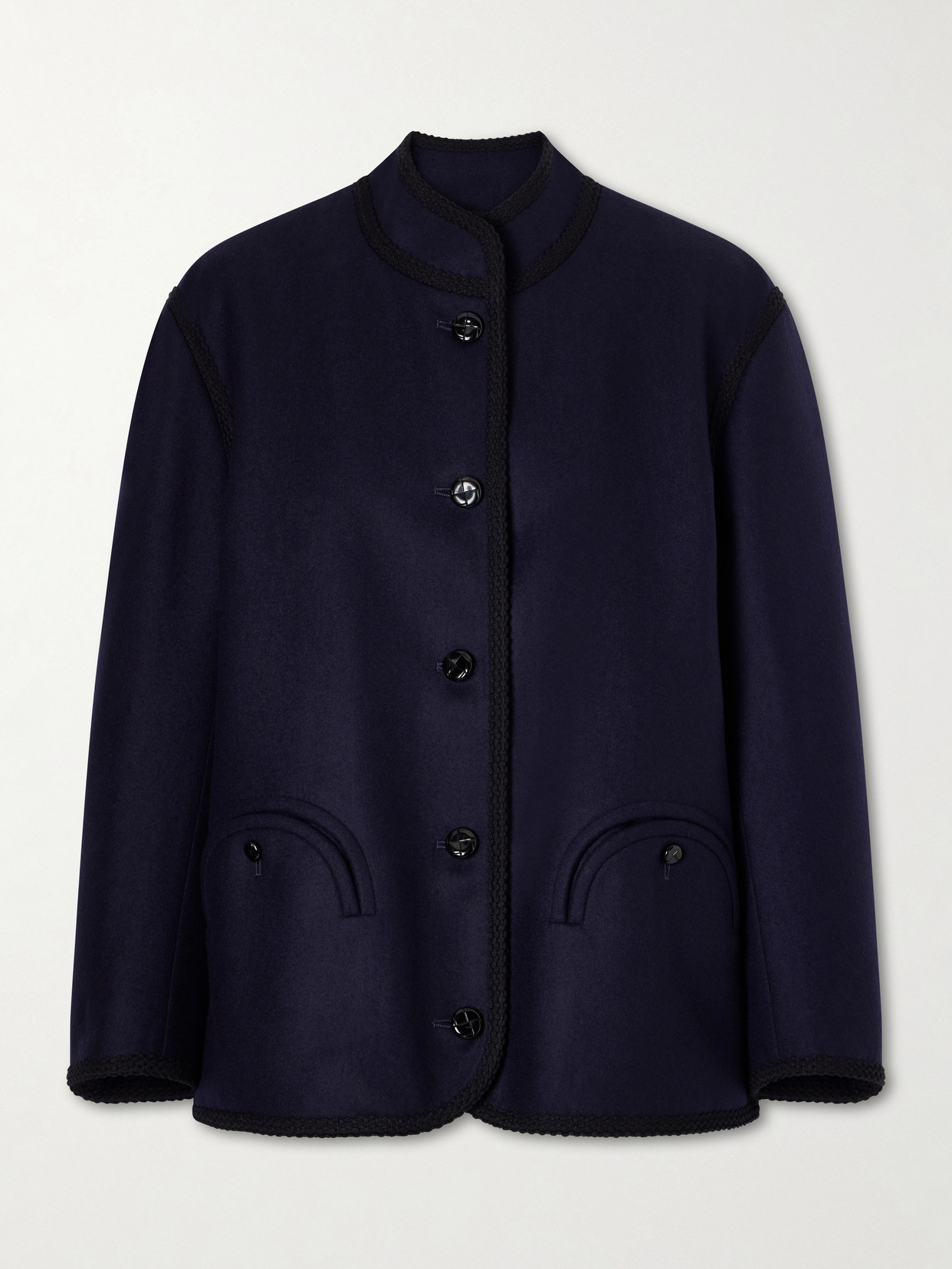 BLAZÉ Milano - Nitak Curly Virgin Wool Coat - Blue