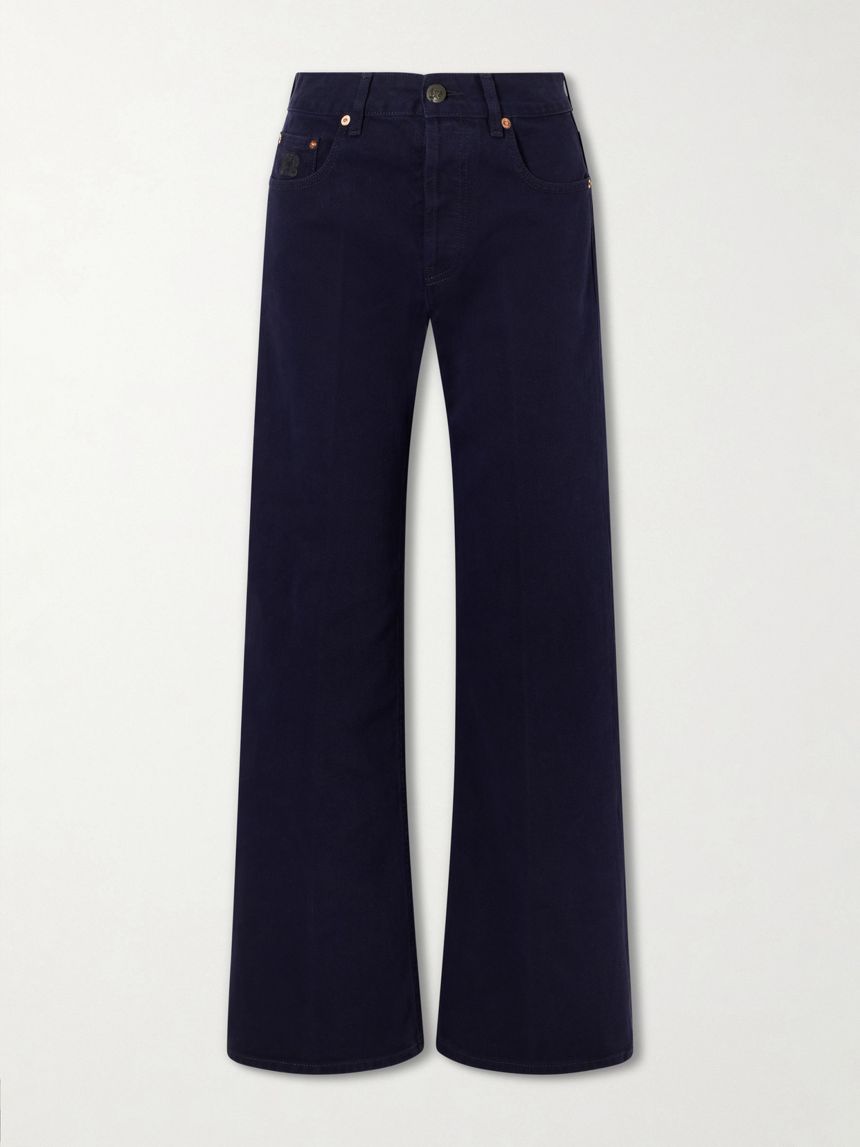 BLAZÉ Milano - Clapotis Maline Mid-rise Wide-leg Jeans - Blue