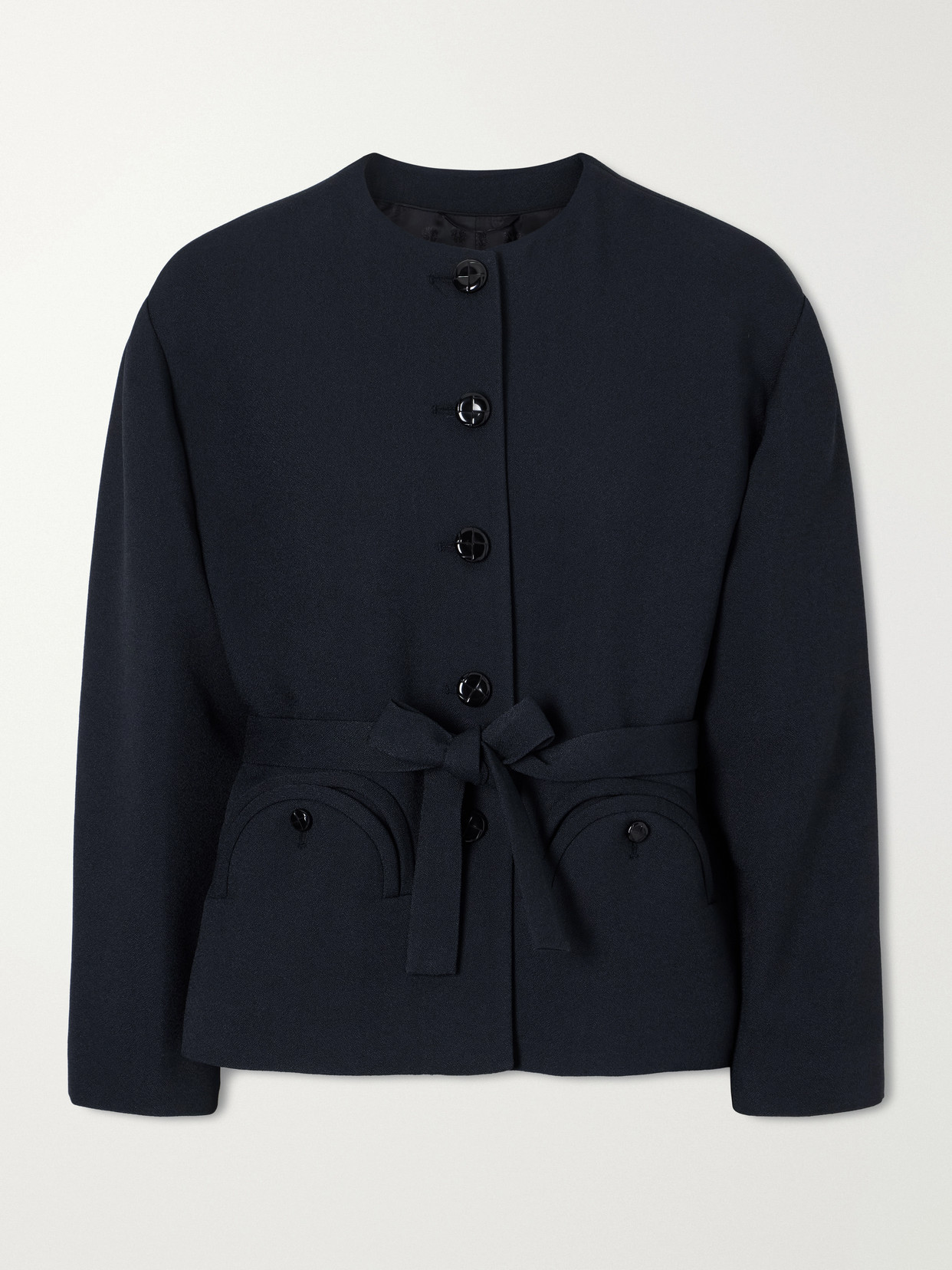Blazé Milano Dales Crepe Jacket In Blue