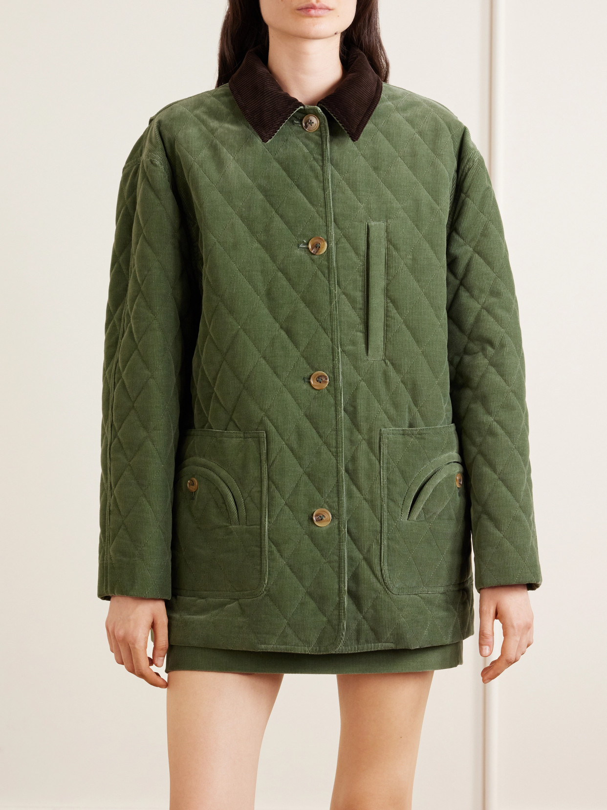 Blazé Milano - Clelia Matellassé Cotton-Corduroy Jacket