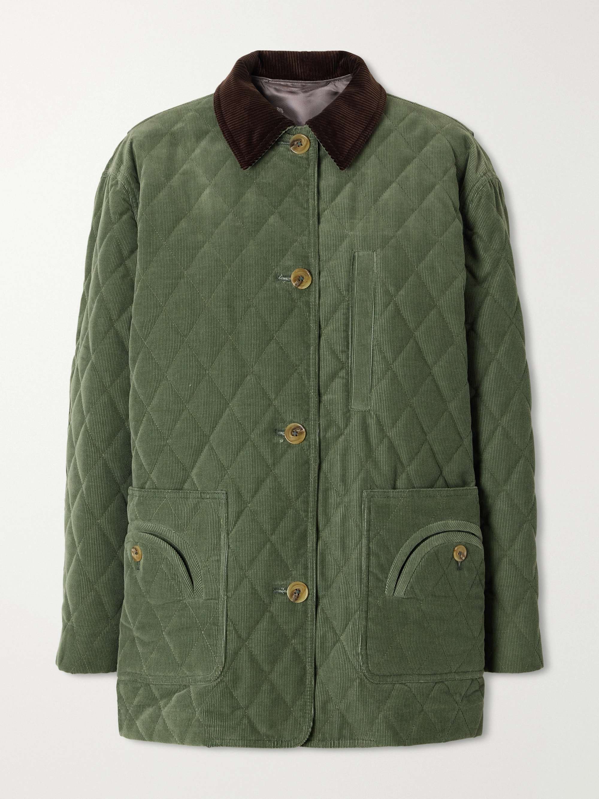 BLAZÉ MILANO Clelia matellassé cotton-corduroy jacket | NET-A-PORTER