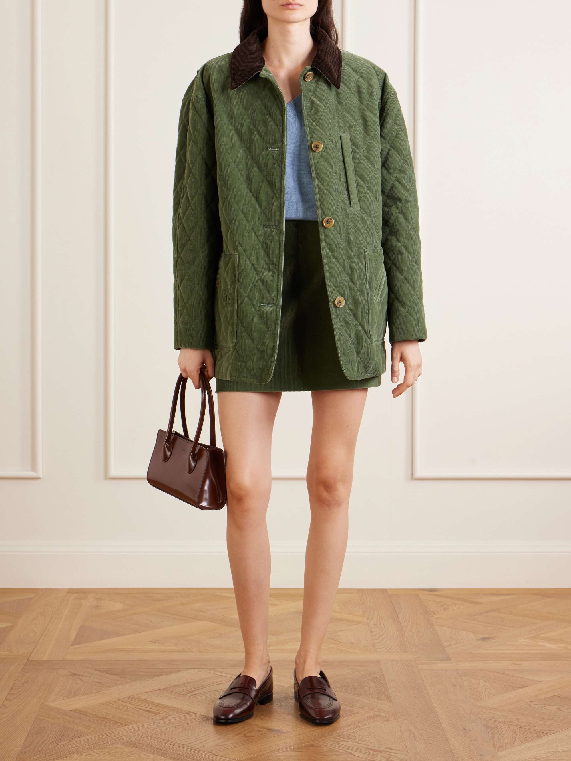 BLAZÉ MILANO Clelia matellassé cotton-corduroy jacket | NET-A-PORTER