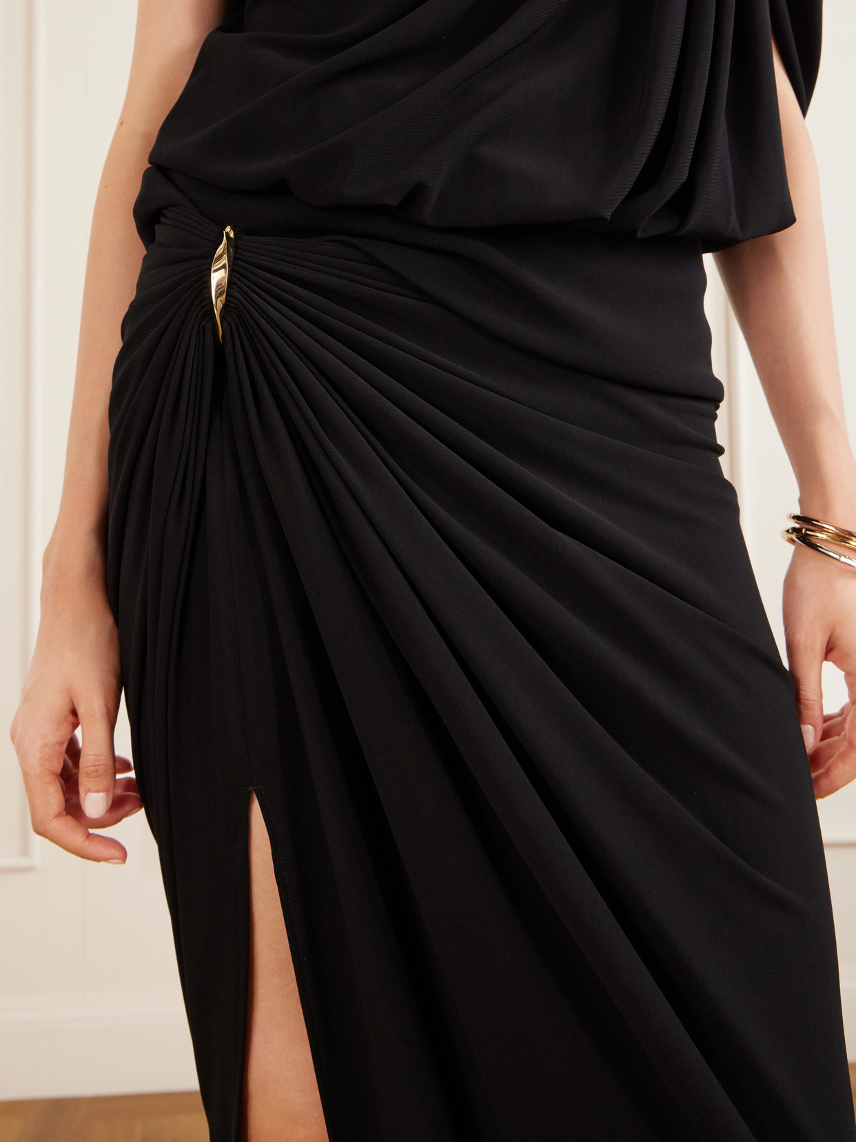 Draped Jersey Midi