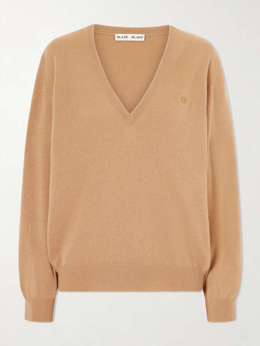 Blazé Milano Highland Embroidered Wool And Cashmere-blend Sweater | Thumbnail 6