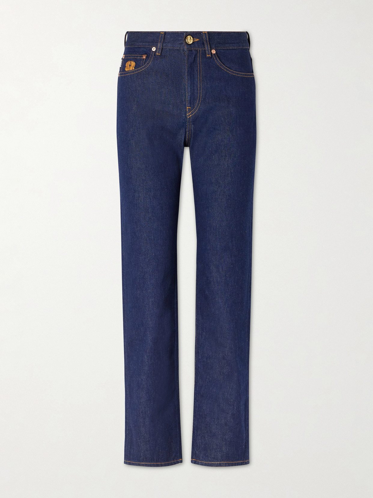 Blazé Milano Mid-rise Straight-leg Jeans In Blue