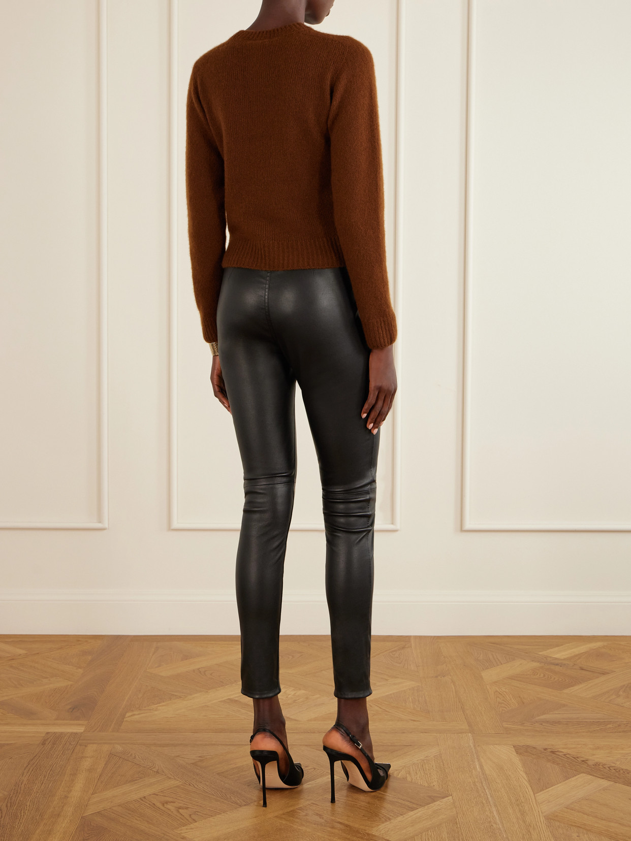 Cropped Cashmere And Silk-Blend Sweater