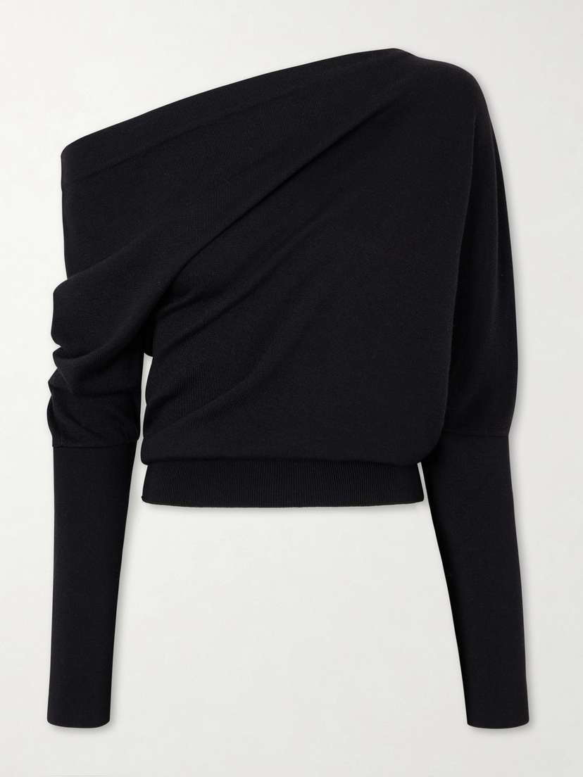 Tom Ford Off-the-shoulder Wool And Silk-blend Top | Thumbnail 6