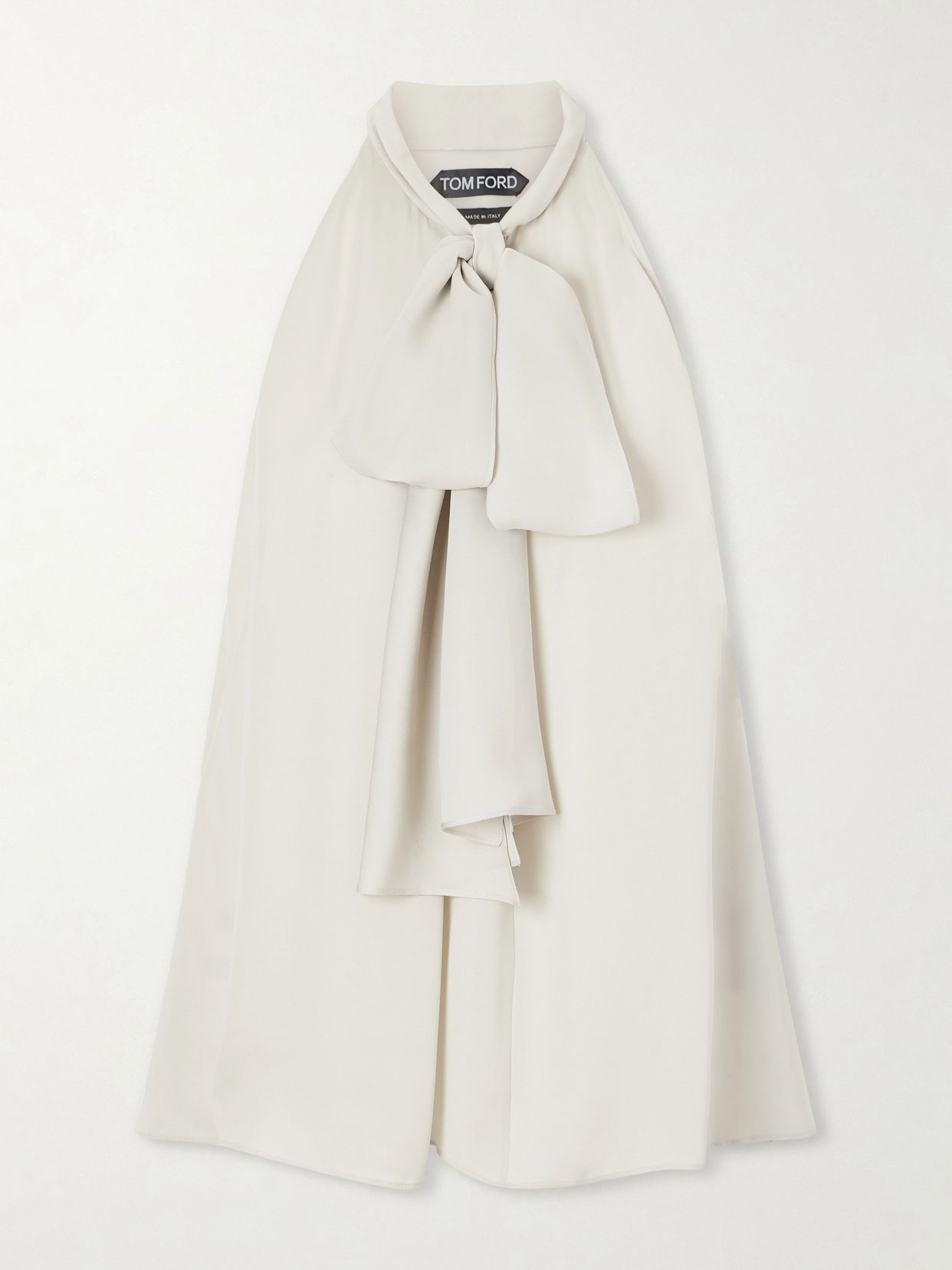 halterneck silk georgette blouse