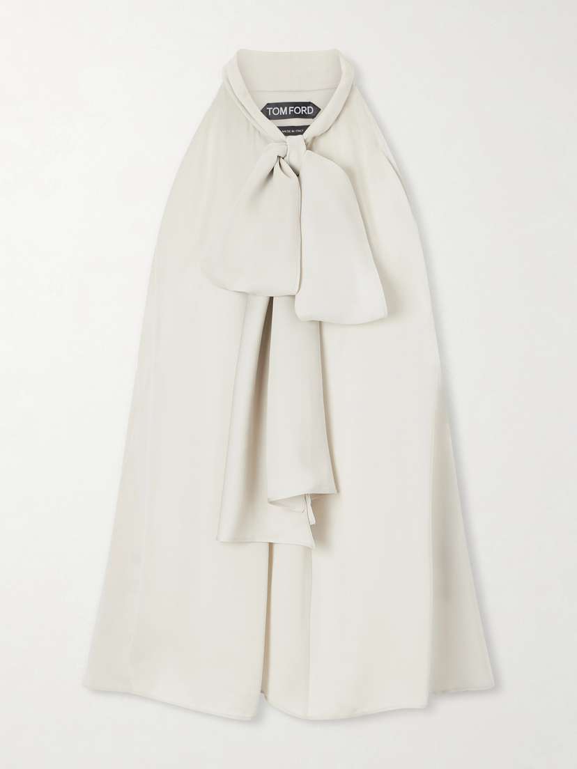 Tom Ford Halterneck Silk-georgette Blouse | Thumbnail 6