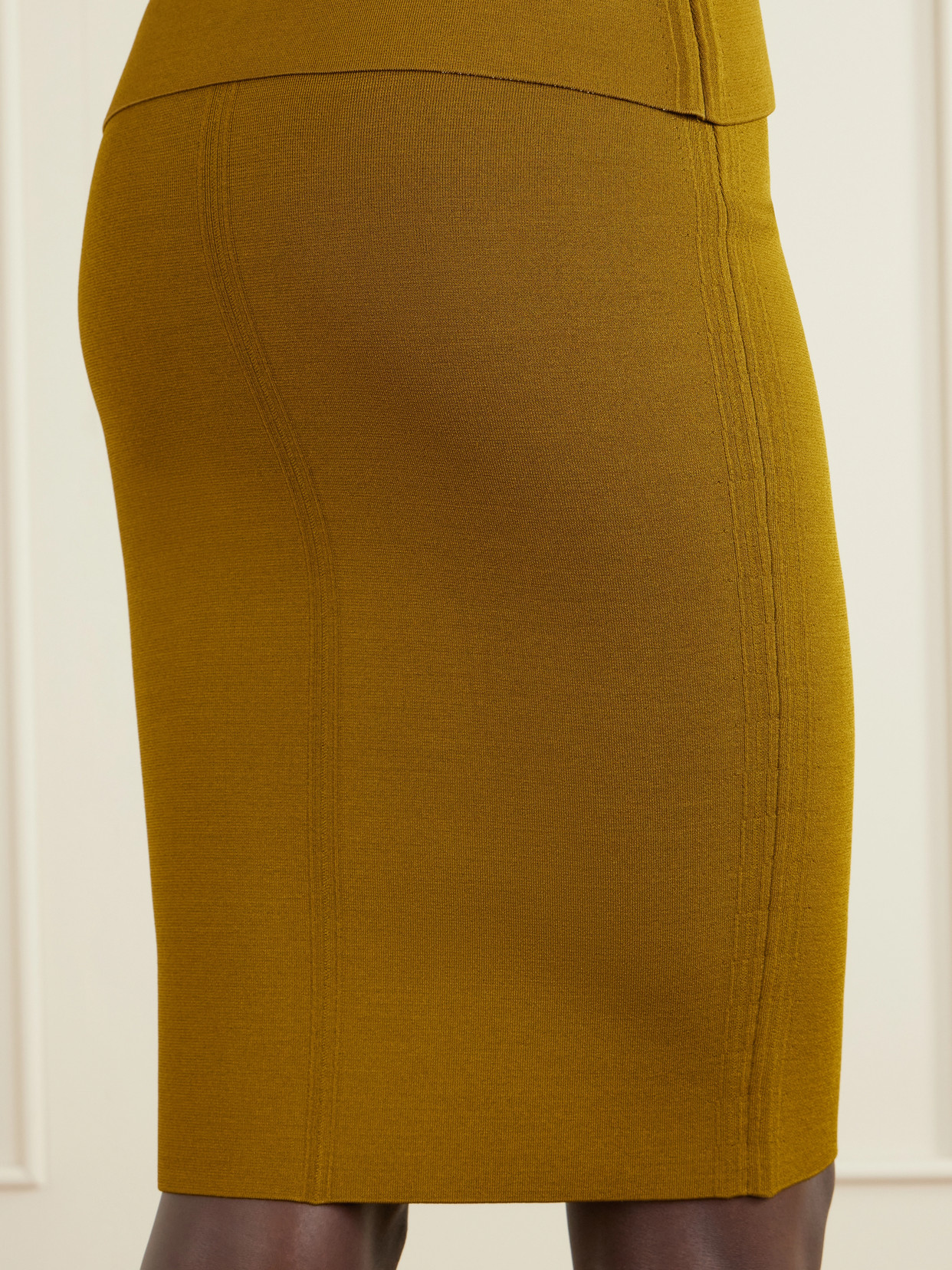 Crepe Knee-Length Skirt