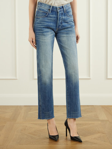 Tom Ford Melanie high-waist straight-leg jeans