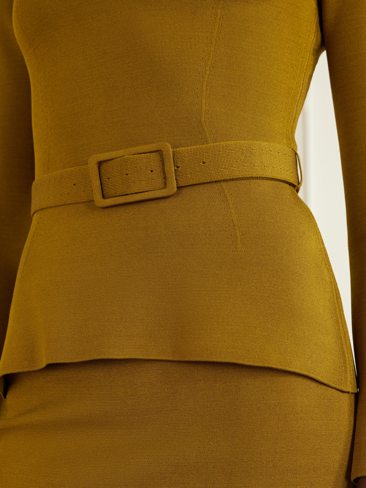 Tom Ford Belted Tech Viscose Blend Sweater In Green
