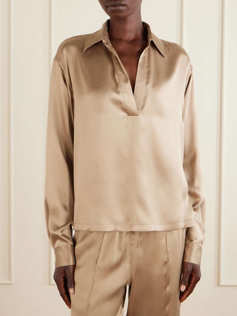 Tom Ford Silk-satin Blouse | Thumbnail 3 Tom Ford Silk-satin Blouse | Thumbnail 3