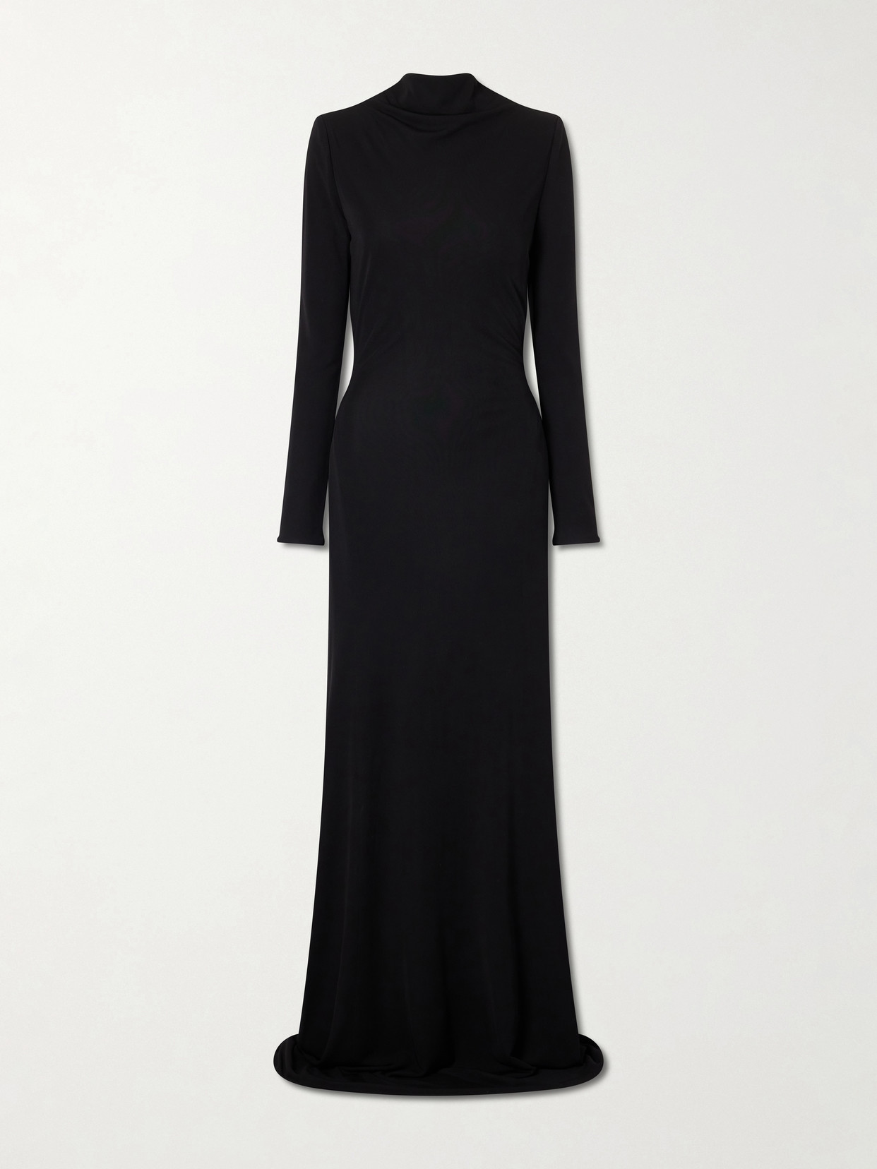 Tom Ford Twisted Jersey-crepe Gown In Black