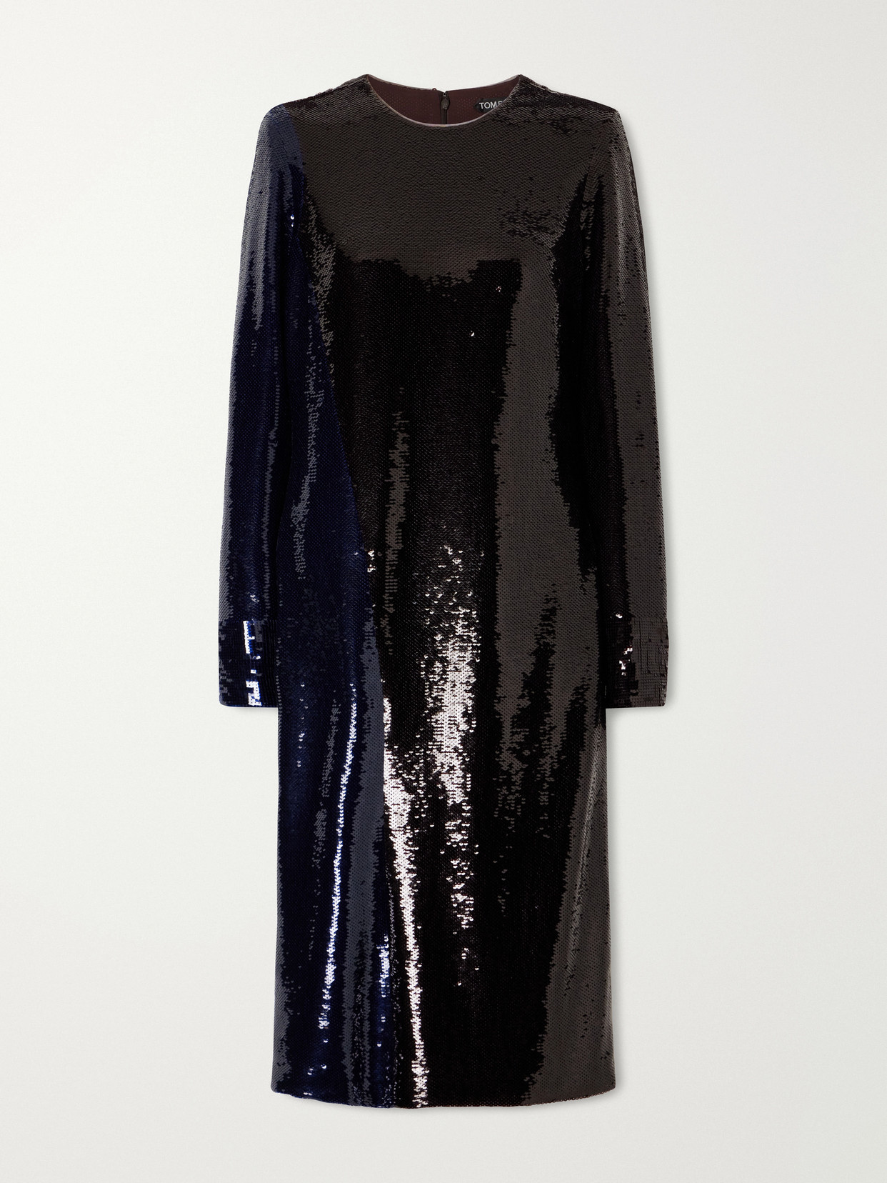Tom Ford Sequin-embellished Knee-length Dress In Blue