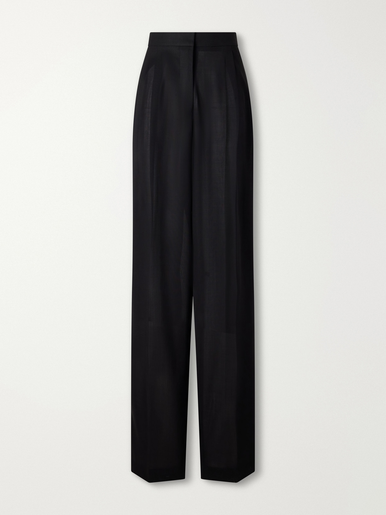 Tom Ford Wool Wide-leg Pants In Black