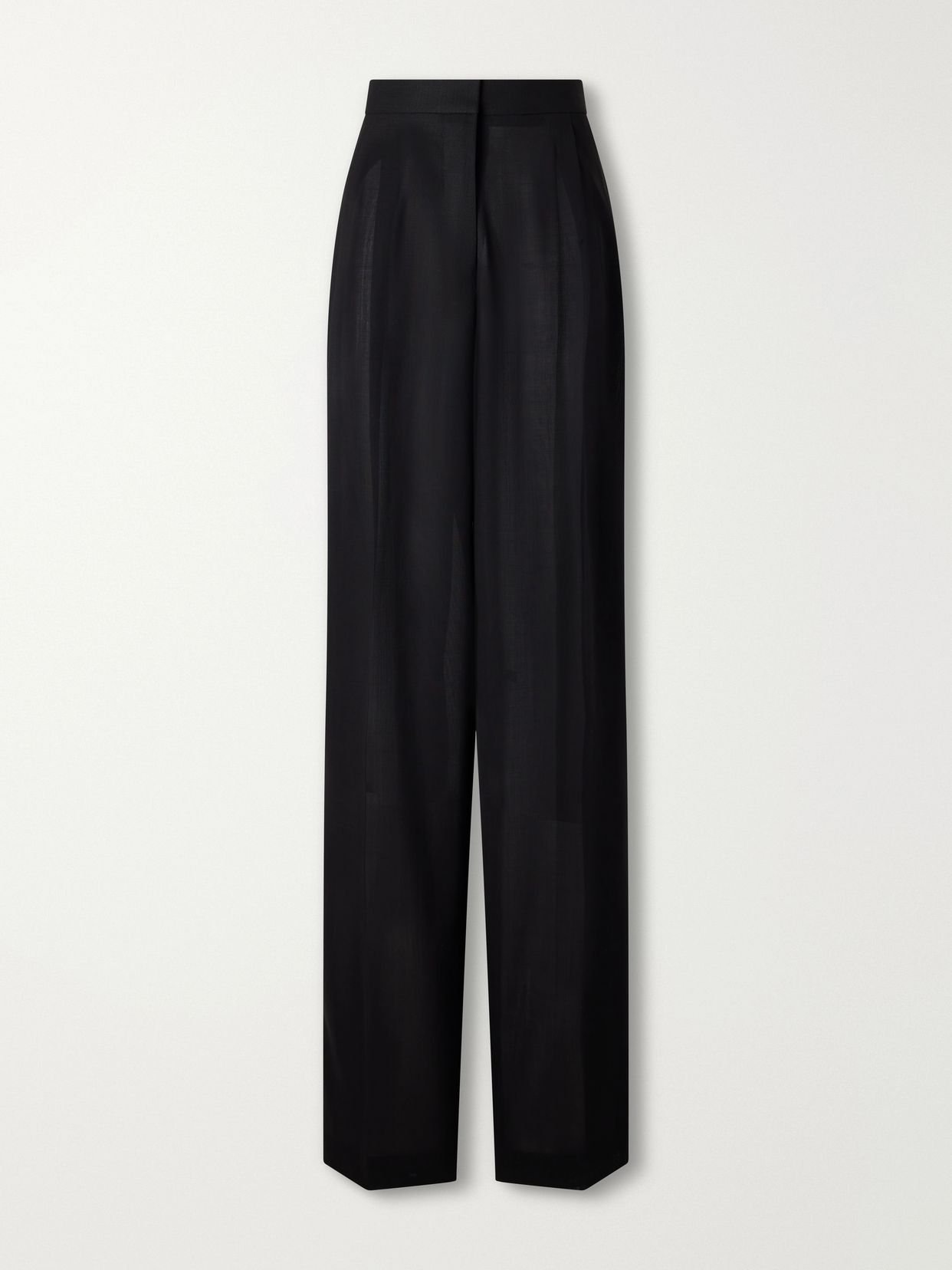 wool wide leg pants