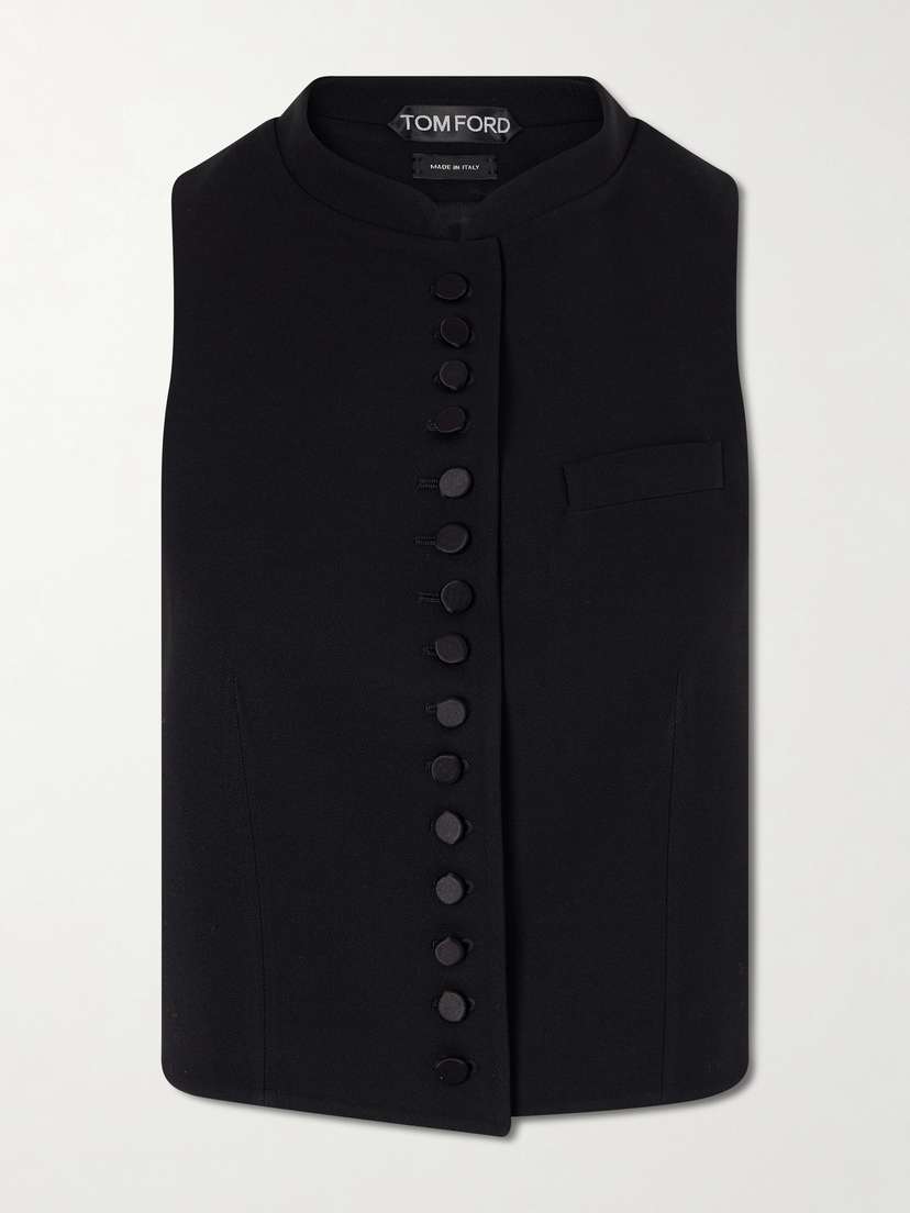 Tom Ford Wool-jacquard Gilet