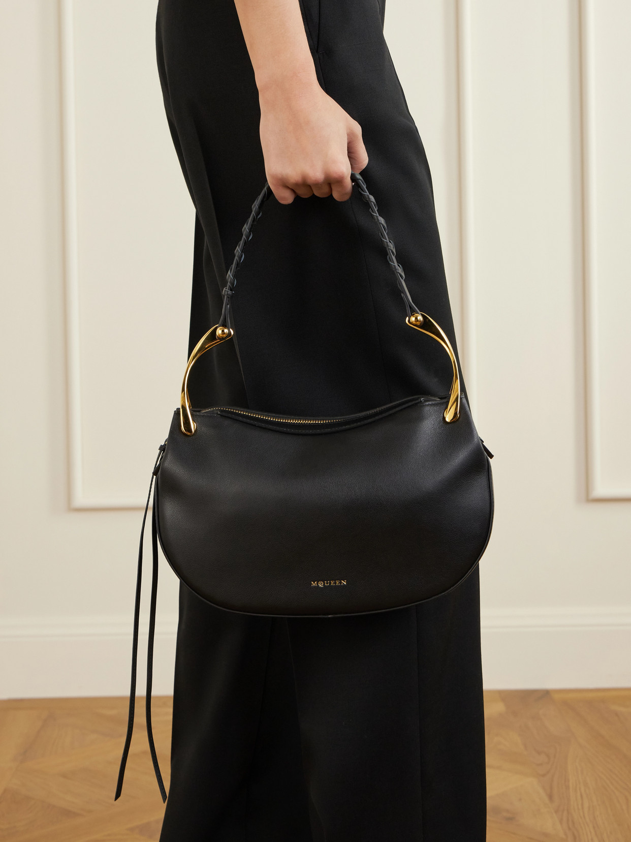 Wishbone Braided Shoulder Bag
